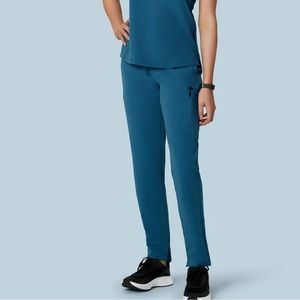 Mandala scrub pants slim tall medium harbor blue